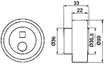 Купити VKM13100 SKF Натяжний ролик
