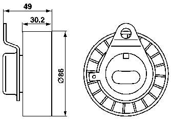 Купити VKM14210 SKF Натяжний ролик