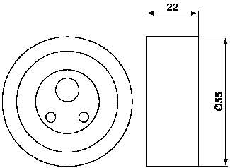 VKM16001 SKF Ролик натягувач