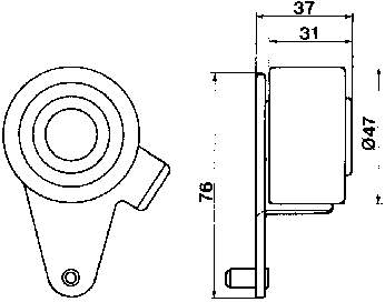 Купити VKM16300 SKF Натяжний ролик