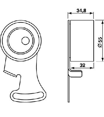 Купити VKM17310 SKF Натяжний ролик