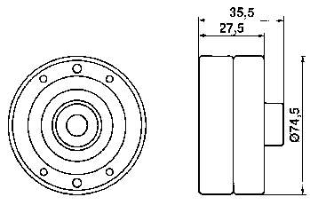 Купити VKM21031 SKF Ролик паразитний ГРМ