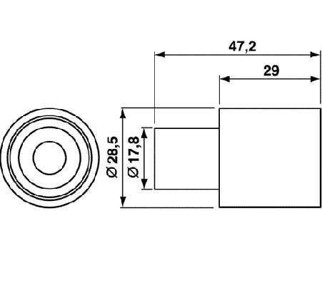 Ролик паразитний ГРМ VKM21131 SKF