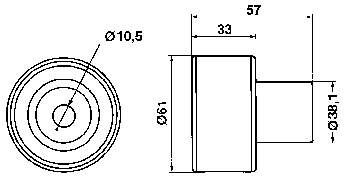 Купити VKM22153 SKF Ролик паразитний ГРМ