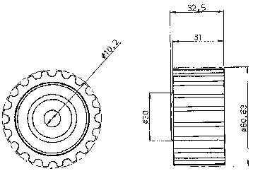 Ролик паразитний ГРМ VKM26125 SKF