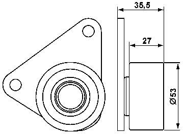 Ролик ременя ГРМ, паразитний SKF VKM26602