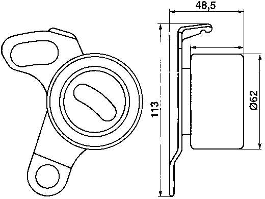 Ролик ременя ГРМ, паразитний SKF VKM71002