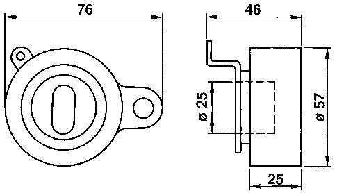 Ролик ГРМ SKF VKM71007