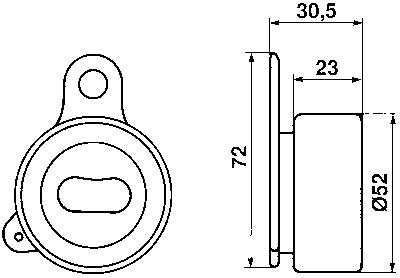 Купити VKM71202 SKF Натяжний ролик