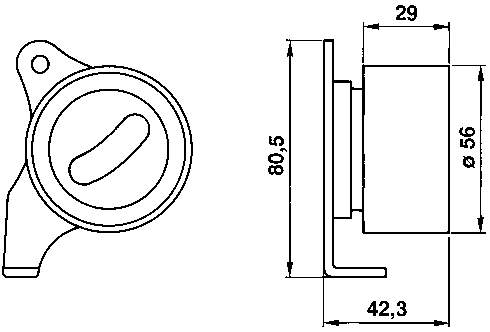 Ролик натяжителя ременя газорозподілу SKF VKM71400 ціна, від 14.59 USD