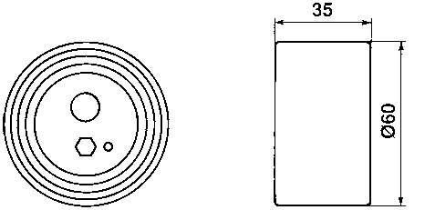 Купити VKM72320 SKF Натяжний ролик
