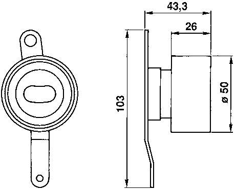 Ролик ГРМ SKF VKM73005