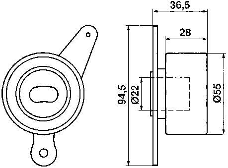VKM73200 SKF Ролик натягувач