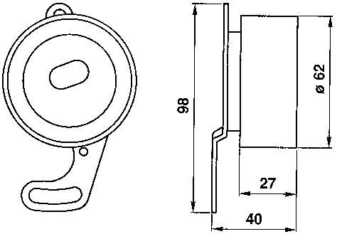Натягувач ременя ГРМ SKF VKM73600 ціна, від 19.63 USD