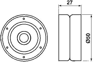 VKM81201 SKF Паразитний провідний ролик