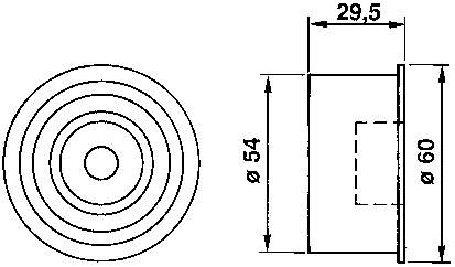 Ролик паразитний ГРМ VKM81400 SKF