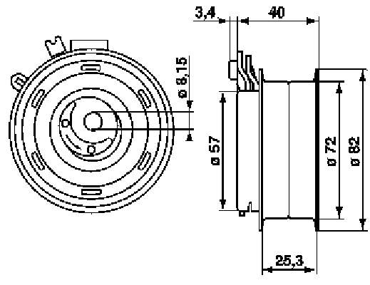 Натягувач ременя ГРМ VKM11113 SKF