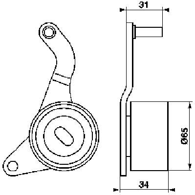 Купити VKM15215 SKF Натяжний ролик