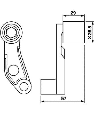 Ролик ременя ГРМ, паразитний SKF VKM21121 ціна, від 12.64 USD