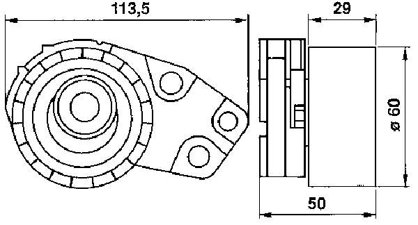 Ролик ГРМ SKF VKM70000