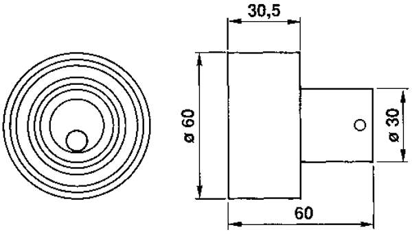 Ролик натягувача ременя ГРМ VKM72004 SKF