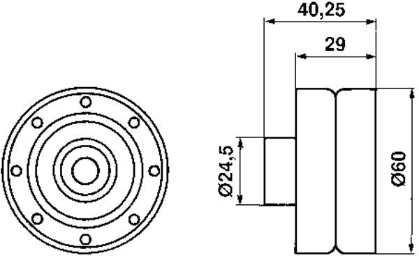 Ролик ременя ГРМ, паразитний VKM82300 SKF