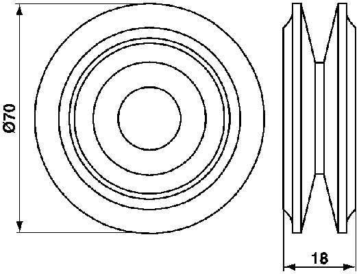 Купити VKM31009 SKF Натяжний ролик