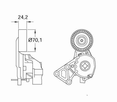 VKM31011 SKF Натяжна планка поліклинового ременя