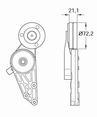Купити VKM31033 SKF Натягувач приводного ременя