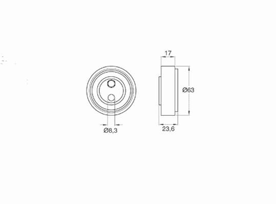Купити VKM31040 SKF Натяжний ролик