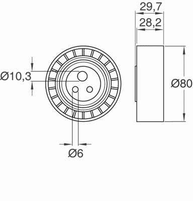 Натяжний ролик SKF VKM32018 ціна, від 19.33 USD