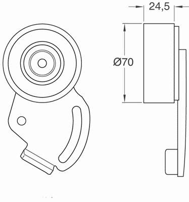 Купити VKM33022 SKF Натяжний ролик
