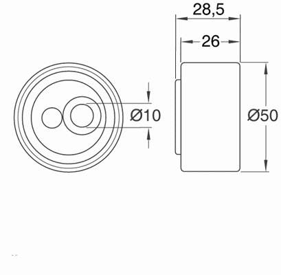 Купити VKM33024 SKF Натяжний ролик