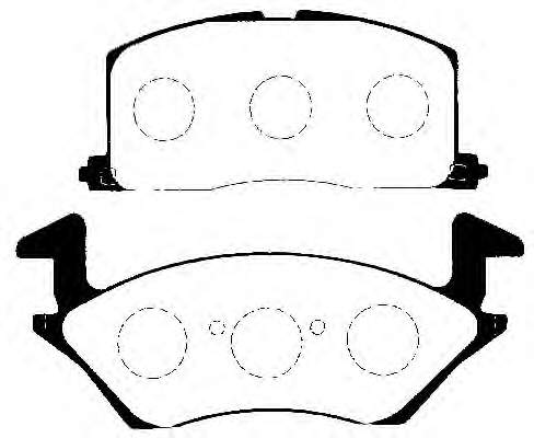 Гальмівні колодки Nipparts J3602057 ціна, від 16.36 USD