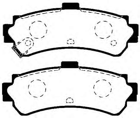 J3611039 Nipparts колодки гальмові задні, дискові