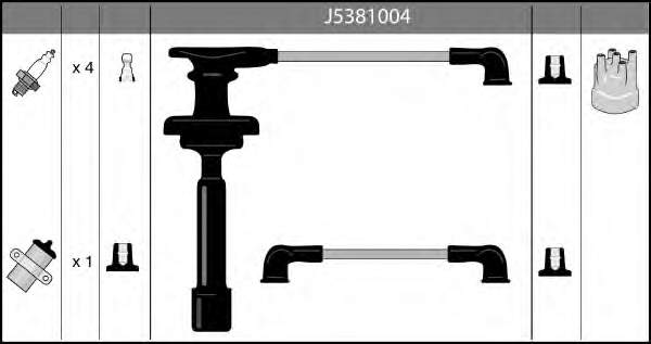 Дроти запалювання Nipparts J5381004 ціна, від 30.52 USD