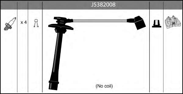 Дріт високовольтний, комплект J5382008 Nipparts