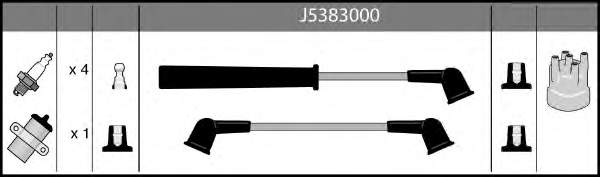 J5383000 Nipparts дріт високовольтні, комплект