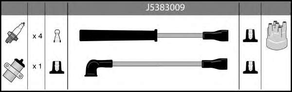 Високовольтні дроти J5383009 Nipparts