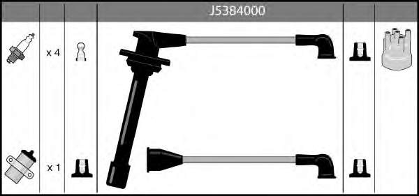 Дріт високовольтний, комплект L34015JC Japan Cars