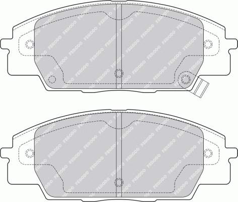 Передні тормозні колодки FDB1444 Ferodo
