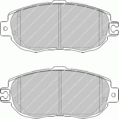 Колодки гальмівні передні, дискові FDB1558 Ferodo