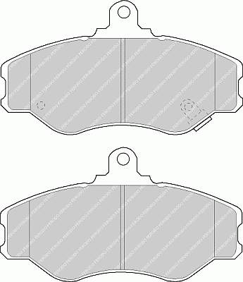 Колодки гальмівні передні, дискові FVR1014 Ferodo