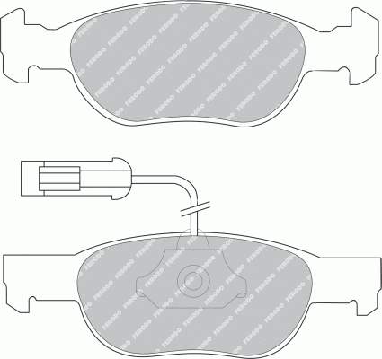 Гальмівні колодки Ferodo FDB1040 ціна, від 19.38 USD