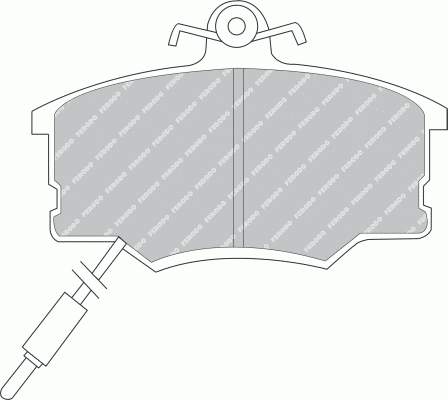 Колодки гальмівні передні, дискові FDB410 Ferodo