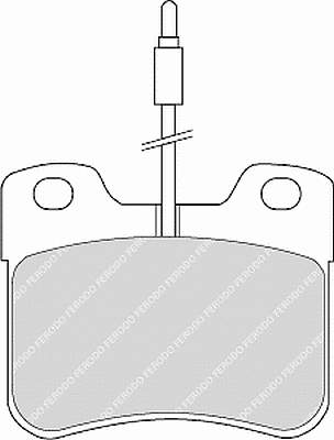 Колодки гальмівні передні, дискові FDB745 Ferodo