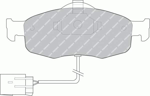 FDB766 Ferodo Передні гальмівні колодки