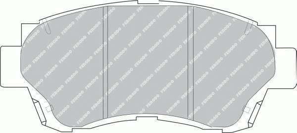 Колодки гальмівні передні, дискові FDB868 Ferodo