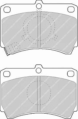 Колодки гальмівні передні, дискові FDB993 Ferodo