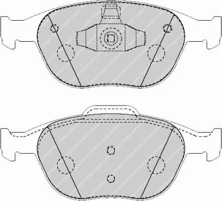 FDS1568 Ferodo колодки гальмівні передні, дискові